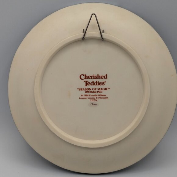 Cherished Teddies "The Season of Magic" (352764) Dated 1998 Christmas Plate - Picture 5 of 8